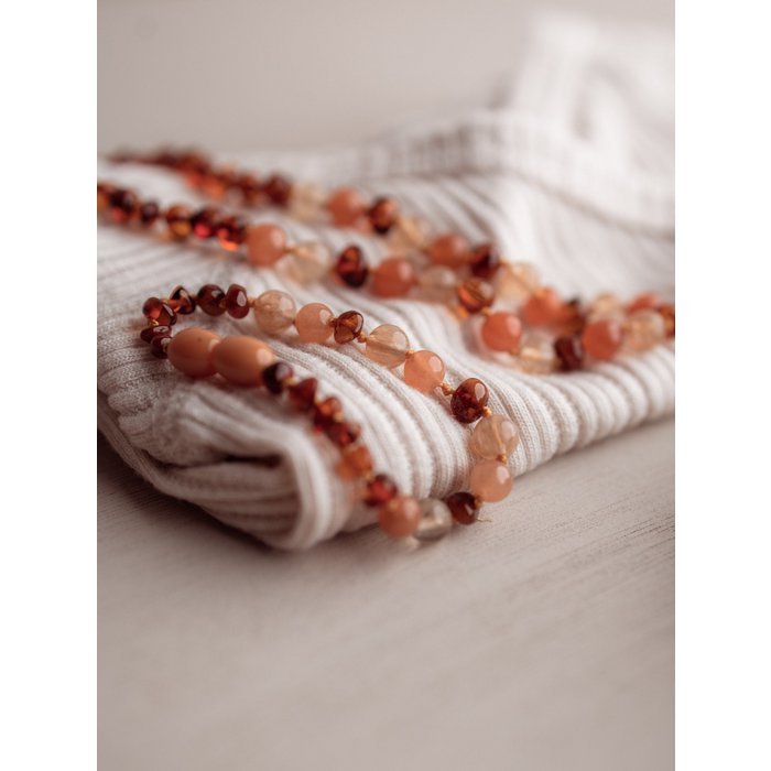 Amber Bracelet - Cognac and Aventurine - Image 2