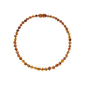 Amber Necklace for Children – Cognac