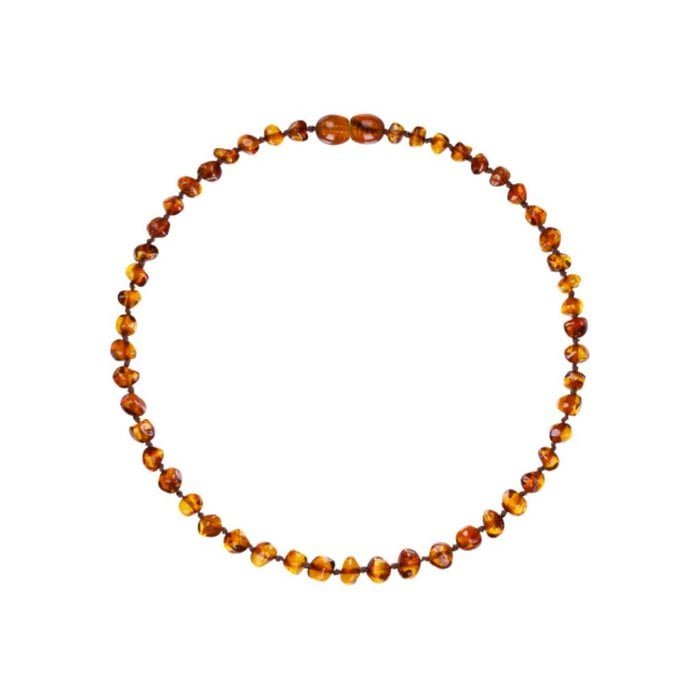 Amber Necklace for Children – Cognac